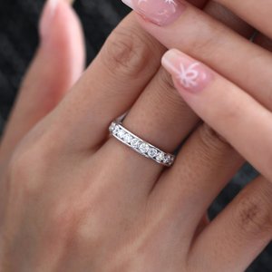 Luxury 925 Sterling Silver Gold <b>Adjustable</b> Lab Grown Diamond Statement <b>Ring</b> Elegant Brilliant Stone Fine Jewelry - Product Image 2