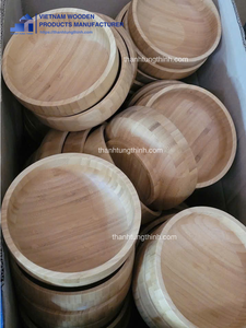 Bol en bois, lavage à la main uniquement, réutilisable, 1 pièce, finition naturelle, fabriqué au Vietnam - Product Image 3