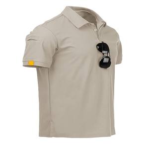 เสื้อโปโลผ้าคอตตอนผสมคุณภาพเยี่ยม แขนสั้น ลายทาง ดีไซน์ใหม่ ระบายอากาศได้ดี สำหรับฤดูร้อน - Product Image 3