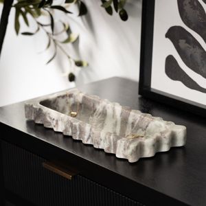 Bol rectangulaire multifonctionnel décoratif de mariage en résine de qualité supérieure, style Art Déco - Product Image 2