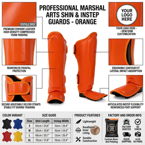 Protège-tibias Muay Thai en cuir PU, protège-tibias MMA avec logo personnalisé, protège-tibias et protège-pieds pour adultes, équipement de protection pour l'entraînement au kick-boxing - Product Image 5