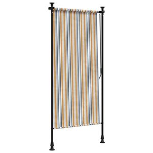 Store extérieur en tissu jaune et blanc avec structure en acier pour stores et volets - Product Image 5