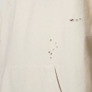 100_ Cotton Terry Heavyweight Oversize Plain Pullover Men Vintage Hoodie Distressed Hoodies - Product Image 4