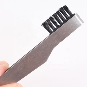 Juego de Pinzas para Cejas de Acero Inoxidable con Punta Inclinada, Hechas a Mano, de Lujo, con Mango Antiestático, Duradero y Cómodo, y Cepillos para Cejas - Product Image 5