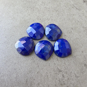 Piedra Preciosa de Lapislázuli con Corte Checker en Forma de Corazón, Calibrada, para Joyería - Product Image 2
