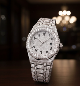 Reloj de Lujo Automático Mecánico de Acero Inoxidable de Alta Calidad 2026 con Diamantes Moissanite VVS Iced Out, Pasa el Test de Diamantes - Product Image 1