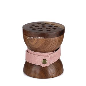 Brûleur Bakhoor en bois de manguier fabriqué à la main porte-encens en bois traditionnel pour la maison, le Ramadan et les rituels de parfum arabes - Product Image 2