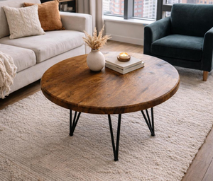 Coastal <b>rustic</b> Look Coffee <b>Table</b> in Natural Modern Home Decor Centerpiece Stylish <b>Wooden</b> <b>Table</b> for Living Room Accent Furniture - Product Image 3