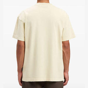 Camiseta Oversize de Algodón 100% Tejido Ecológico para Hombre OEM, Estilo Boxy, de Alto Gramaje, Streetwear Lavado - Product Image 6