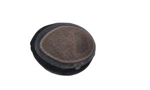 Perruque toupet Miraje Model Taz BD en cheveux humains Remy indiens avec une densité de 100%, vague profonde naturelle et vague corporelle, base en dentelle PU - Product Image 3