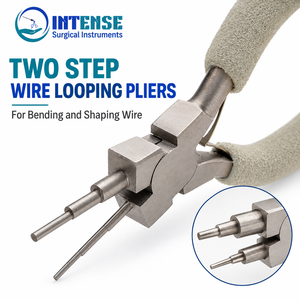 Pince à boucler les fils professionnelle en deux étapes, en acier inoxydable, pour la fabrication de bijoux, outil de pliage et de façonnage, instruments chirurgicaux intensifs - Product Image 2