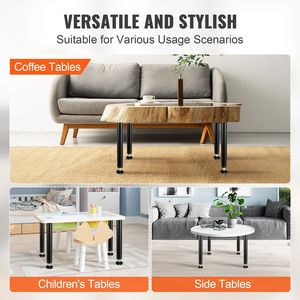 Gambe per Scrivania in Acciaio Regolabili da 16 Pollici, Set di Mobili per Ufficio Fai-da-Te, Capacità di Carico 1200 Libbre, per Applicazioni in Stile Rustico - Product Image 5