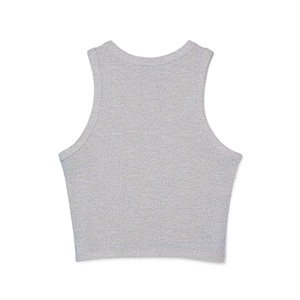 เสื้อกล้ามทรง Racerback สำหรับผู้หญิง ผ้าถัก พิมพ์ลายด้านหน้า คอกลม แขนกุด น้ำหนักเบา ทรงเข้ารูป ผ้าริบ แต่งขอบ  ลำลอง สไตล์ครอป เหมาะสำหรับใส่ไปเที่ยวคลับ - Product Image 6