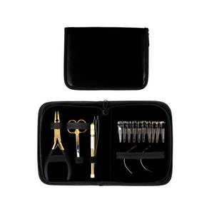 Servicio OEM, Kit de Pinzas para Cabello de Acero Inoxidable de Grado Quirúrgico de Alta Calidad, Color Blanco Dorado, Herramientas y Accesorios para Extensiones de Cabello - Product Image 5