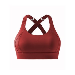 Custom Design Racerback Sports Bra Adjustable Straps High Support Eco-Friendly Leopard Print Rhinestone Detail Workout <b>Top</b> for - Product Image 5