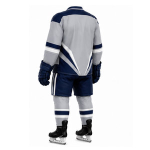 Uniforme de hockey sur glace pour hommes, manches longues, tissu chaud et doux, tenue d'équipe confortable, tenue de match sur glace, style quotidien - Product Image 6