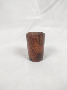 Koi <b>Small</b> Grooved Acacia Wood Engraved <b>Jar</b> Handmade Customized Shape Tabletop Wholesale Products From India for Sale - Product Image 6