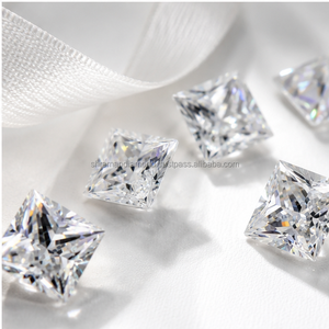 SHRAMAN DIAMOND Diamants en vrac de qualité supérieure pour la fabrication de bagues et boucles d'oreilles, taille princesse, cultivés en laboratoire, 5,3 mm, couleur F, clarté VS, vente en gros - Product Image 2