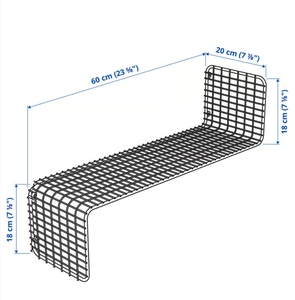Panier de rangement multifonction empilable noir 14'' en fil métallique robuste de haute qualité pour congélateur, armoire et garde-manger, personnalisable - Product Image 1