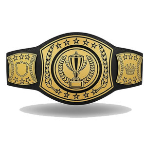 Ceinture de championnat en cuir écologique, légère, confortable et durable, facile à utiliser, douce et lisse, pour l'entraînement aux arts martiaux - Product Image 1