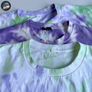 Camisetas de Lona Casuales con Estampado Tie Dye para Hombre, Cuello Redondo, Manga Corta, Alta Calidad, Precio al por Mayor, Camisetas Personalizadas - Product Image 6