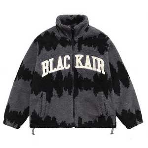 OEM Custom Men’s Stand Collar Polar Fleece Hoodie Embroidery Warm Sherpa Coat Zip-Up Pullover Fleece Jacket <b>Sweatshirt</b> - Product Image 3