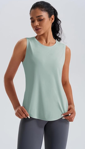 Camiseta sin espalda negra para mujer, ropa de playa de verano, ligera, transpirable, sin mangas, ajustada, elegante, camiseta sin mangas para mujer - Product Image 2