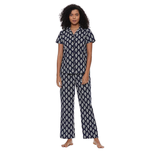 Pijamas de Manga Corta para Mujer, 100% Algodón, Transpirables, de Secado Rápido, con Cintura Elástica - Product Image 6