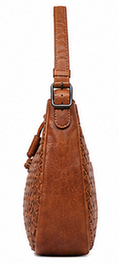 Sac à bandoulière vintage en cuir tressé pour femme, orné de diamants, en polyester, mode hiver, avec fermeture à cordon et sangle réglable - Product Image 3