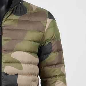 Women's <b>Quilted</b> Jacket Camouflage Stand Collar Full Sleeve Zipper Closure Autumn Regular Length Polyester <b>Wadding</b> - Product Image 6