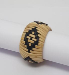 Anillos de Servilleta Redondos Clásicos de Bambú y Yute de 5 cm de Ancho para Fiestas - Product Image 6