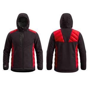 New Men's Softshell Jacket Custom Design Winter <b>Work</b> Wear Windproof Waterproof <b>Fleece</b> Lined Zip Stand Collar Hooded - Product Image 4