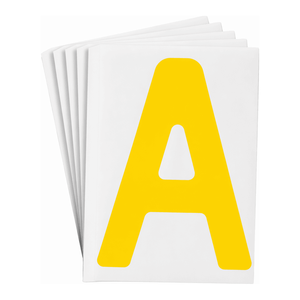 Ruban de signalisation Brady ToughStripe jaune de 8 pouces avec lettres et chiffres pour marquage au sol - Product Image 3