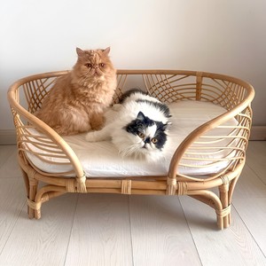 Cama de lujo para mascotas de ratán, sofás cama para perros de alta calidad, muebles ecológicos para mascotas al por mayor - Product Image 4
