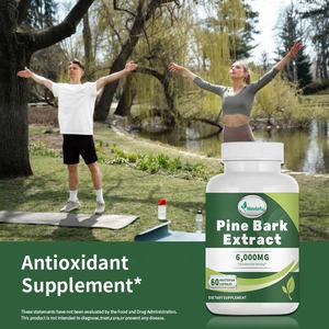 Extrato de Casca de Pinheiro OEM/ODM 6000mg Equivalente, Padrãoizado para Contém 95% de Proantocianidinas - Product Image 4