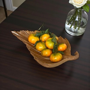 Minimalist Wooden Leaf Plate For Organizer Uses Elegant Multi Purpose <b>Tray</b> Keys Jewelry Coins And <b>Small</b> Essentials Storage - Product Image 6