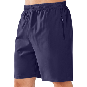 <b>Men's</b> <b>Brown</b> Solid Color Quick Dry Bermuda <b>Shorts</b> With Zip Pocket Elastic Waist Casual Sport Wear - Product Image 4