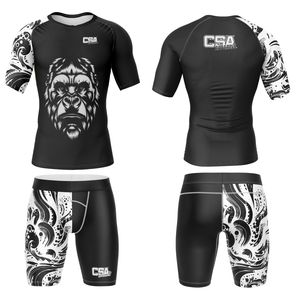 Ropa de Compresión para Hombre, Diseño Personalizado, Impresión Digital, para MMA y BJJ, Venta Directa de Fábrica, Transpirable - Product Image 1