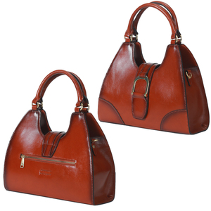 Bolsos de Hombro y Bandolera de Cuero Genuino para Mujer, de Lujo, con Cierre de Cremallera/Abierto, Bolsos de Mano de Diseño Moderno - Product Image 2