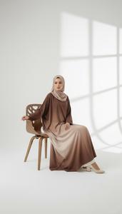 Ropa Islámica de Poliéster Suave de Lujo Urbano, Túnica de Manga Larga a la Moda, Abaya Musulmana para Mujer de Oriente Medio, Boda - Product Image 4