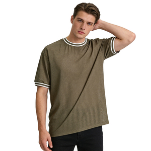 Camisetas de punto unisex de algodón 100% orgánico de alta calidad para hombre 2026 - Manga corta, ajuste holgado, transpirables y de secado rápido - Product Image 4