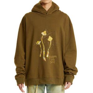 Sweats à capuche brodés pour adultes, vêtements d'hiver d'extérieur, en coton et polyester, sweats à capuche brodés basiques - Product Image 2