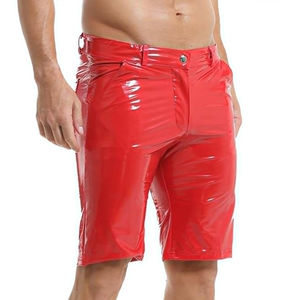 <b>Men's</b> Sheep Skin Real Leather <b>Shorts</b> Custom Waist Size Coated Pattern OEM Split Leather <b>Shorts</b> for <b>Dress</b> Outdoor - Product Image 6