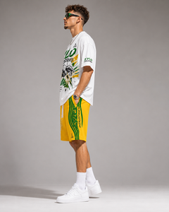 Ensemble de sport deux pièces en coton pour homme, t-shirt et short, style streetwear écologique, prix de gros personnalisé, OEM, prix abordable - Product Image 6