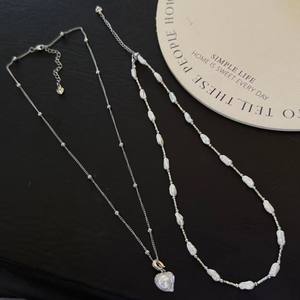 Collar de Perlas de Agua Dulce Barrocas de 87 cm con Cuentas Irregulares en Forma de Pipa, Cadena de Clavícula Natural de Doble Capa - Product Image 5