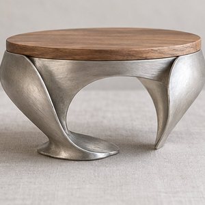 Soporte para Pasteles de Aluminio Hecho a Mano, Diseño Rising Rind, Soporte Metálico para Exhibición de Postres, Diseño Conceptual, Venta al por Mayor en India - Product Image 1