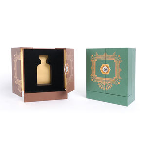 Custom <b>Cardboard</b> Perfume <b>Boxes</b> Gold Foil Stamping & Gold Velvet Lining Luxury Cosmetics Packaging <b>for</b> High-End Brands - Product Image 1