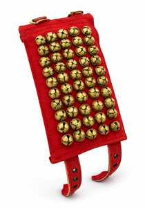 Chevillères en métal plaqué avec clochettes en laiton pour la danse classique traditionnelle Bharatanatyam, Kathak et danse folklorique - Product Image 2