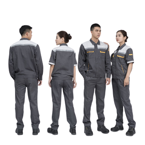Venta al por mayor FMF uniforme diseño privado conjunto de ropa de trabajo para hombres y mujeres ropa de soldadura y lavado de coches uniforme patrón de letras muestra gratis - Product Image 2
