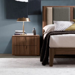 Minimalist Solid Wood Buffet Cabinet 3 Drawers 3 Shelves Soft Rounded <b>Corners</b> Customizable Door Style for Modern Living Room - Product Image 2